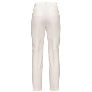 Pantaloni Donna Pinko - Bello Pantalone Punto Stoffa S - Bianco