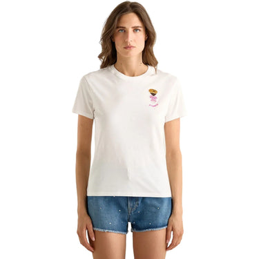 T-shirt Donna Mc2 Saint Barth - Cotton Crew Neck T-Shirt - Bianco