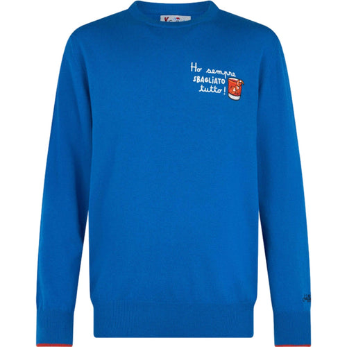 Maglioni Uomo Mc2 Saint Barth - Crew Neck Light Sweater - Azzurro