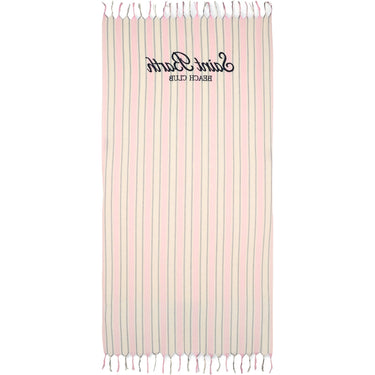 Teli mare Unisex Mc2 Saint Barth - Ultra Light Beach Towel With Fringe - Rosa