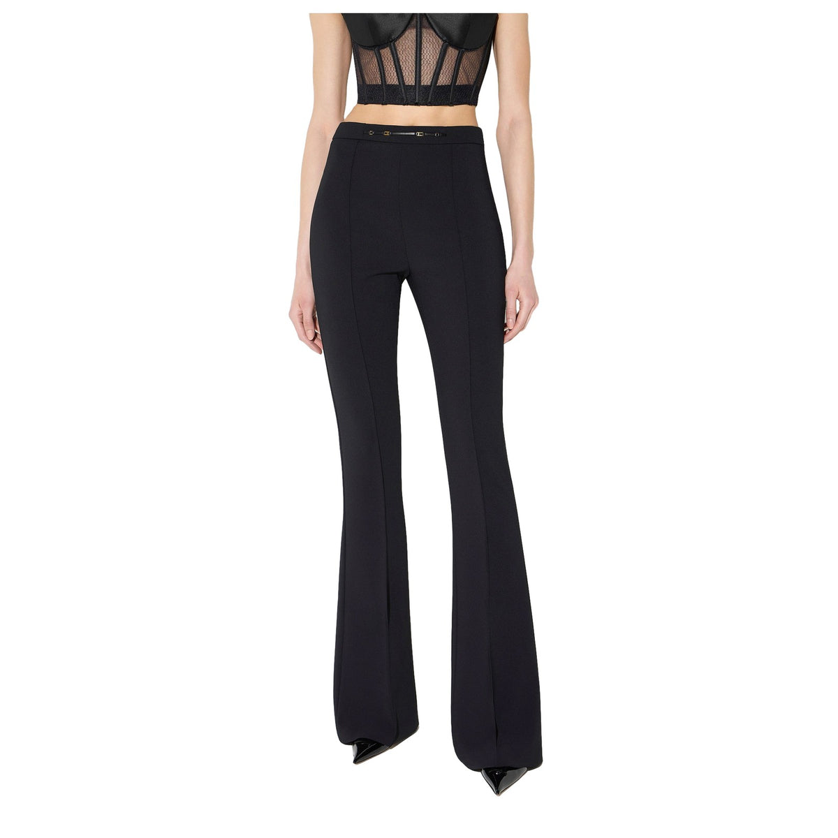 Pantaloni Donna Elisabetta Franchi - Pantalone PA19766E2 - Nero