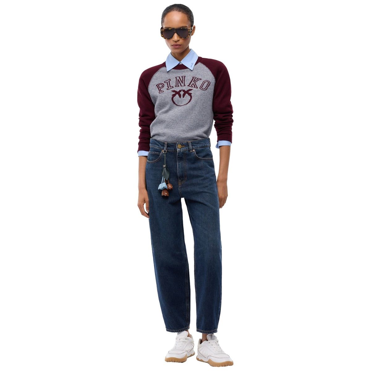 Jeans Donna Pinko - Estelle Egg Medium Wash Blue D - Blu