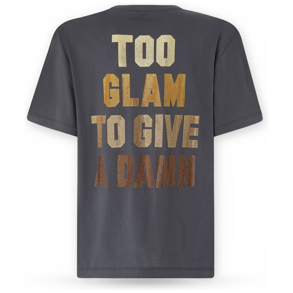 T-shirt Donna Pinko - Strepitoso T-Shirt Jersey Logo - Grigio