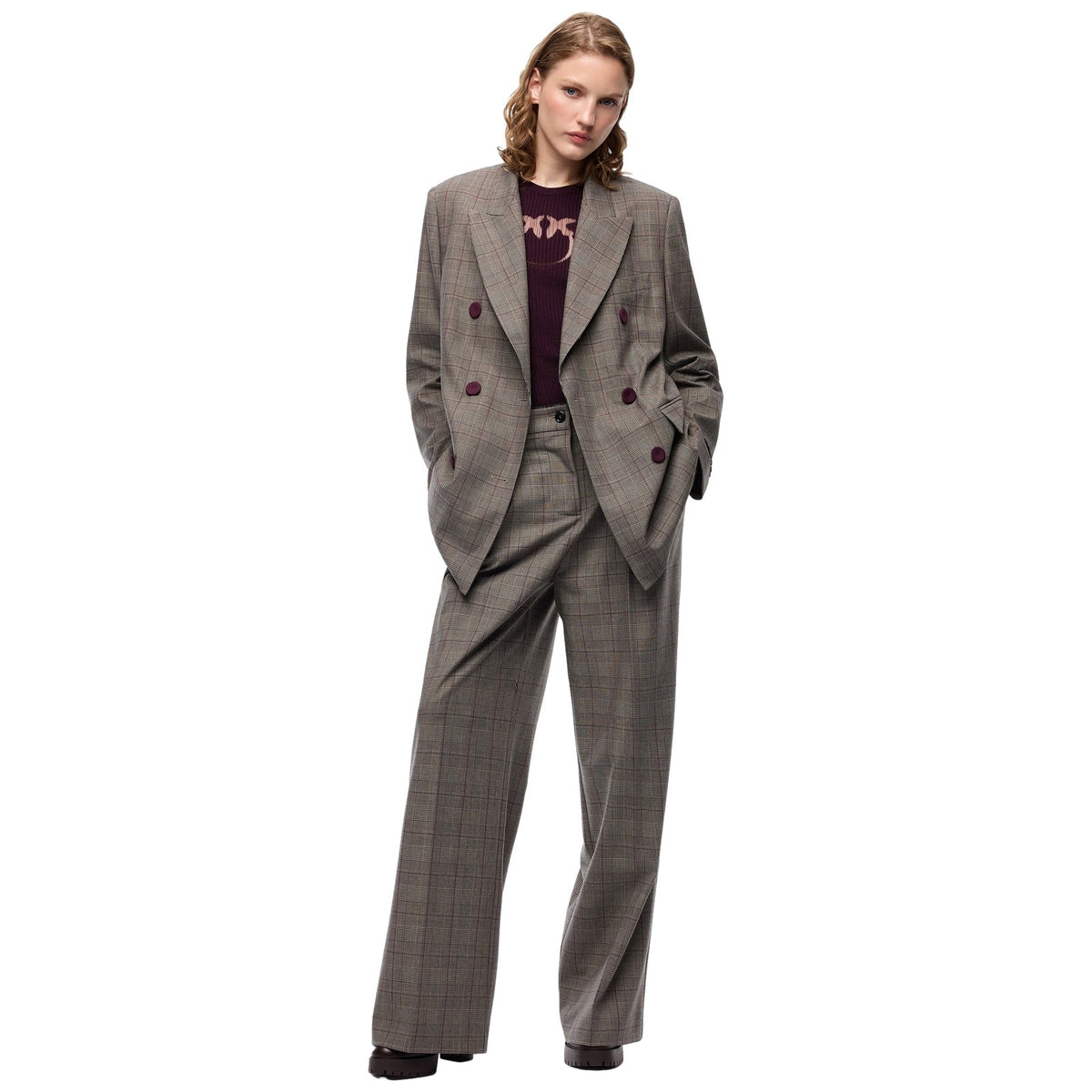 Giacche Donna Pinko - New Guinea Giacca Misto Lana T - Beige