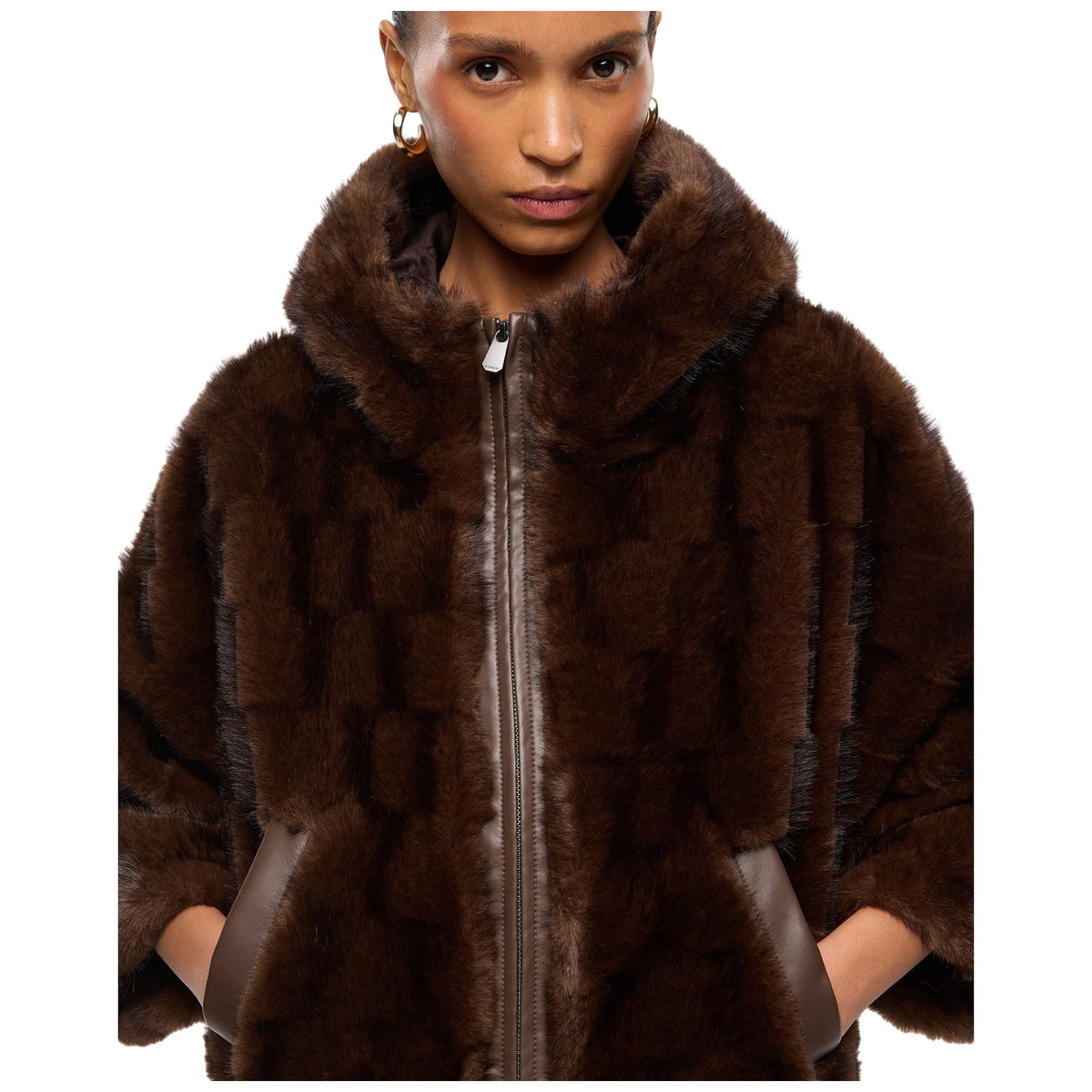 Pellicce Donna Pinko - Cadetia Cappa Aspen Aspetto Vi - Marrone