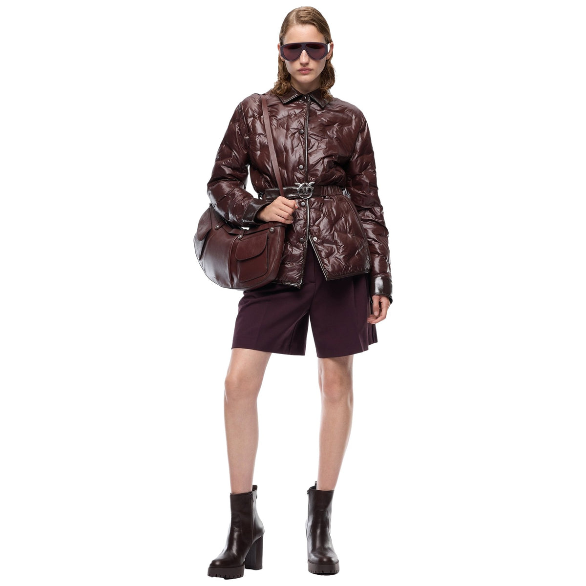 Giubbotti Donna Pinko - Dipladenia Imbottito Tela Tecn - Marrone