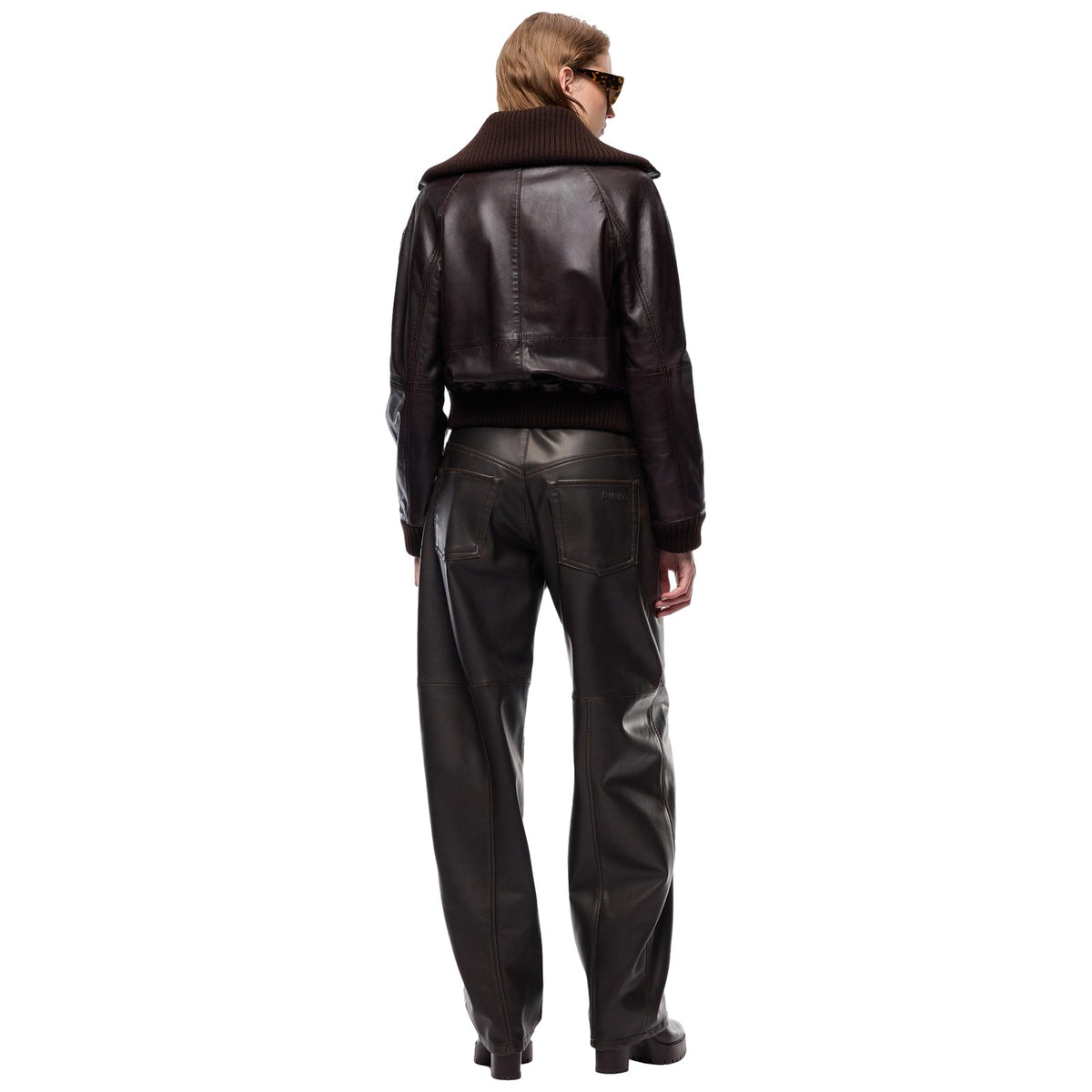 Giubbotti Donna Pinko - Bluma Bomber Pelle Lavata - Marrone