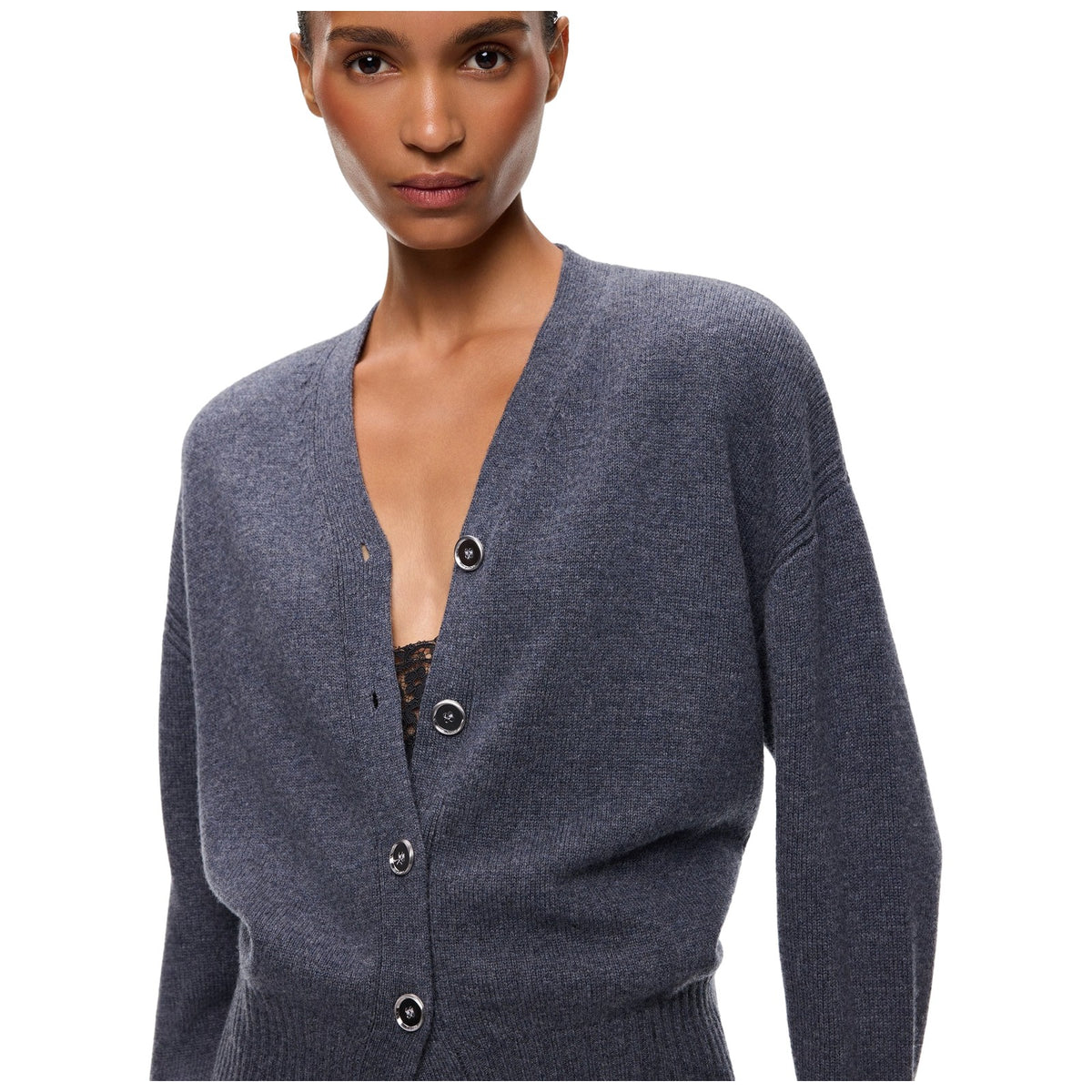 Cardigan Donna Pinko - Vienna Cardigan 90 Lana 10 Cas - Grigio