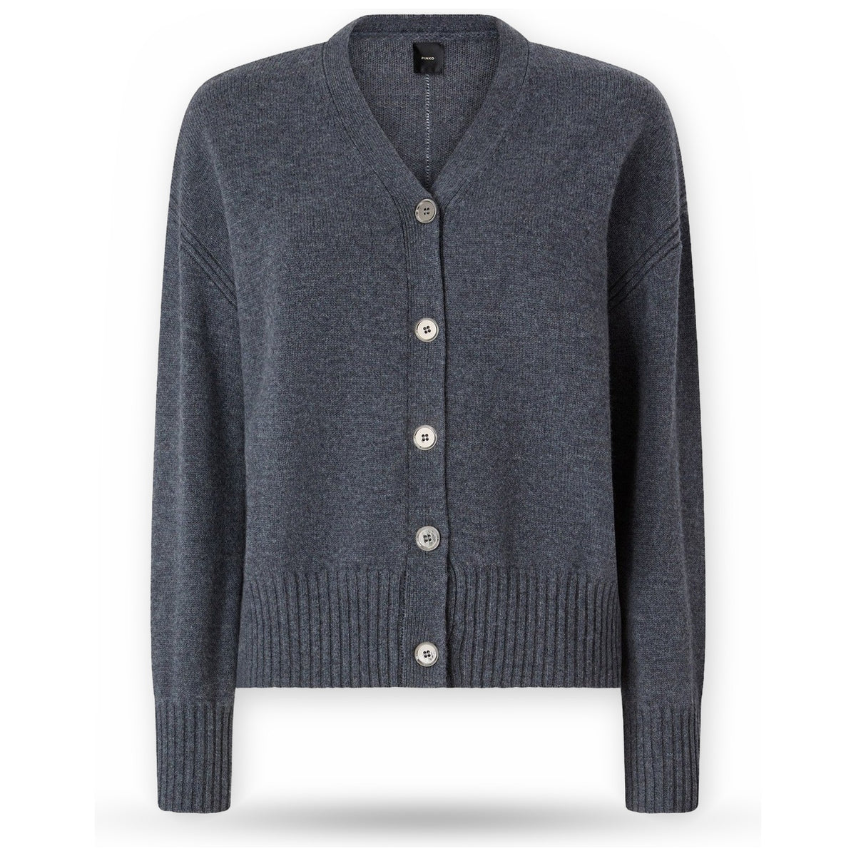 Cardigan Donna Pinko - Vienna Cardigan 90 Lana 10 Cas - Grigio