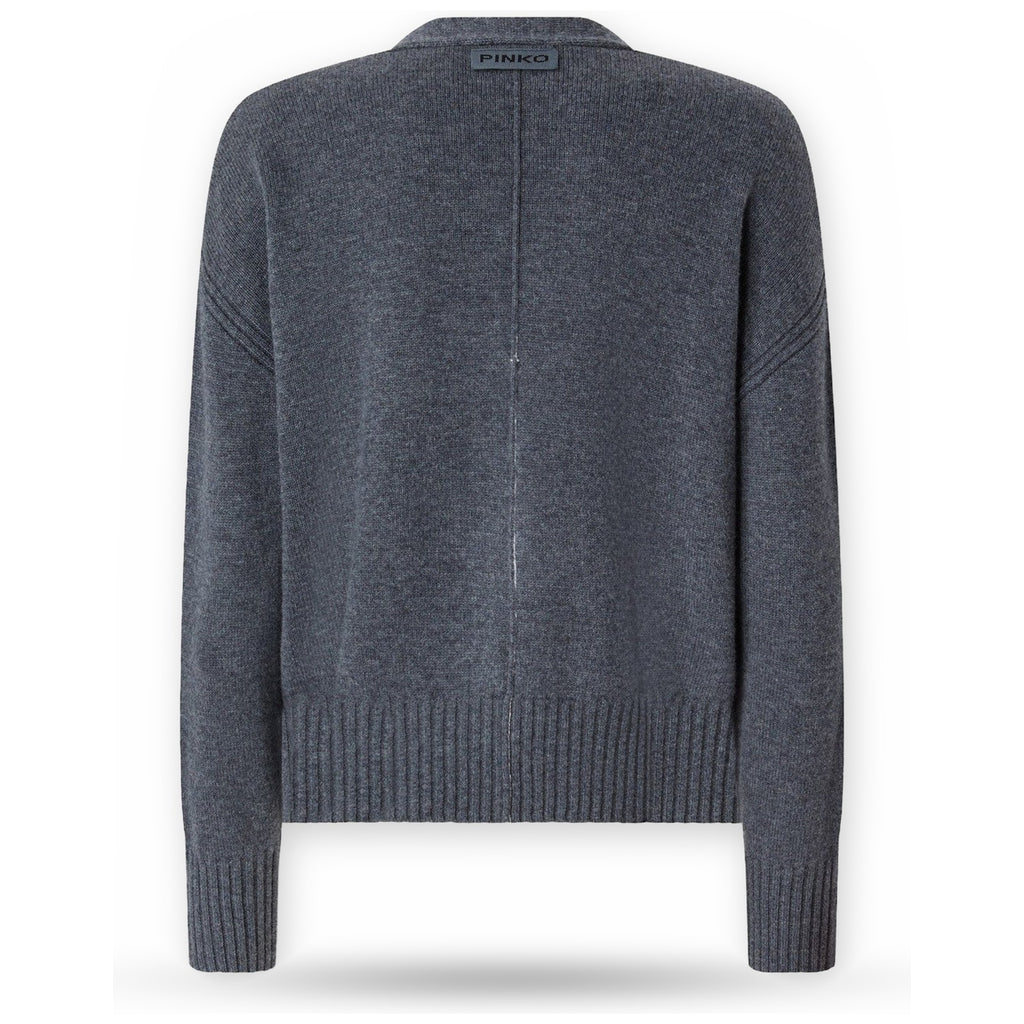 Cardigan Donna Pinko - Vienna Cardigan 90 Lana 10 Cas - Grigio