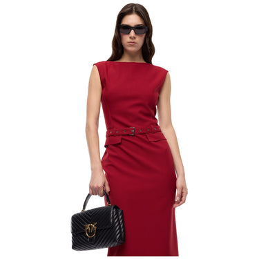 Vestiti casual Donna Pinko - Acalypha Abito Crepe Poly Visc - Rosso