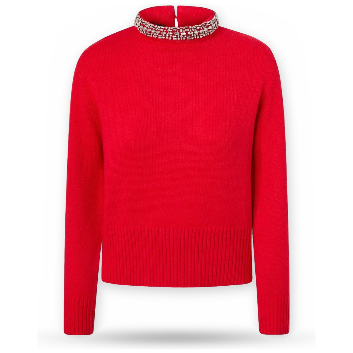 Maglie Donna Pinko - Berlino Pull Blend Wool Embro - Rosso