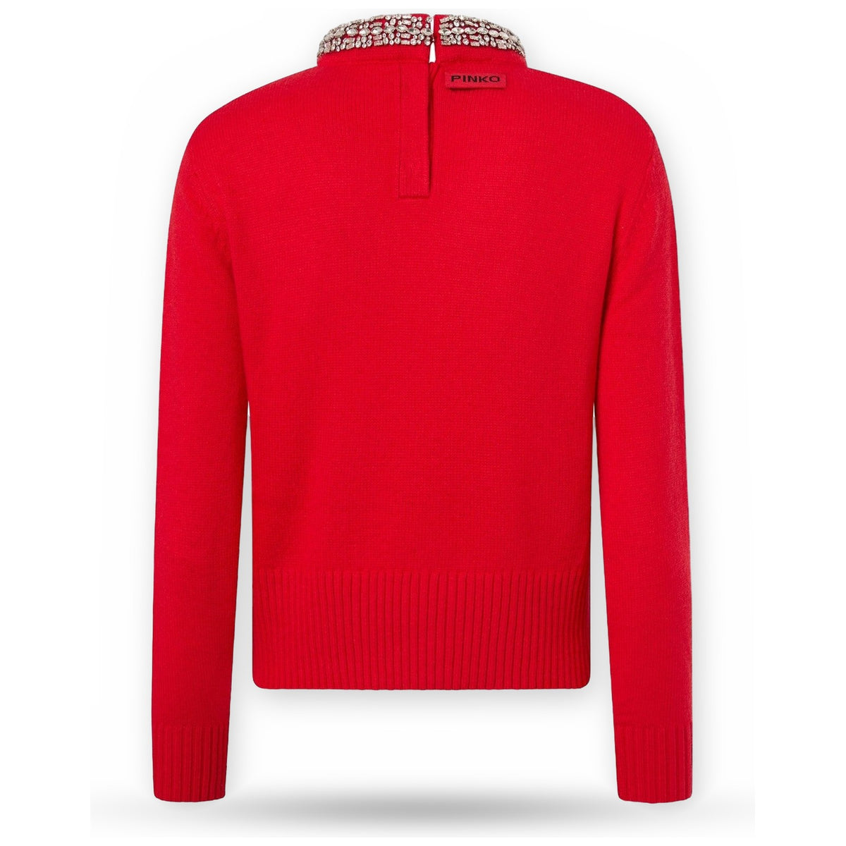 Maglie Donna Pinko - Berlino Pull Blend Wool Embro - Rosso