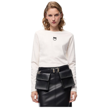 T-shirt Donna Pinko - Toblino T-Shirt Jersey Logo Fl - Beige