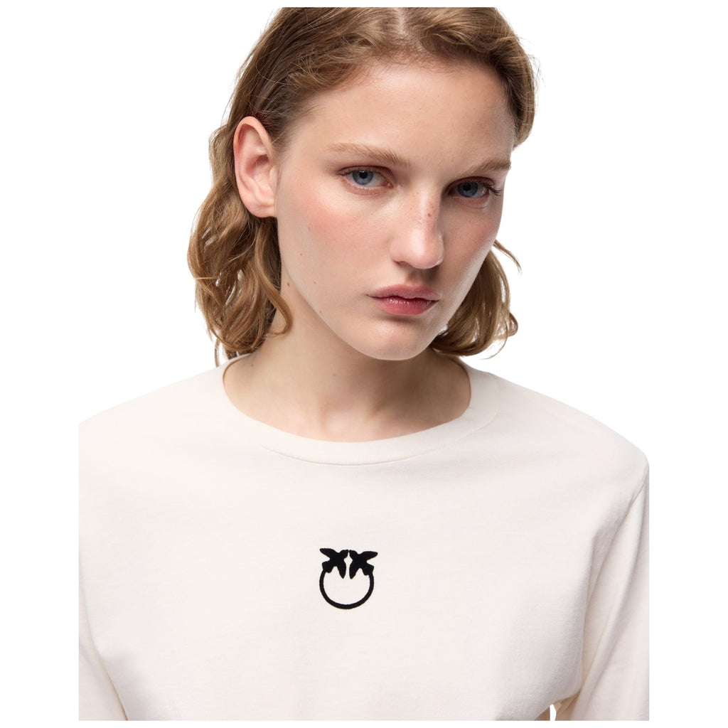 T-shirt Donna Pinko - Toblino T-Shirt Jersey Logo Fl - Beige