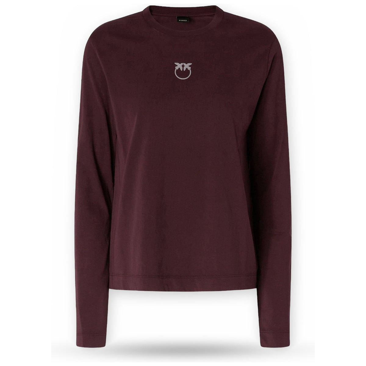 T-shirt Donna Pinko - Toblino T-Shirt Jersey Logo Fl - Bordeaux