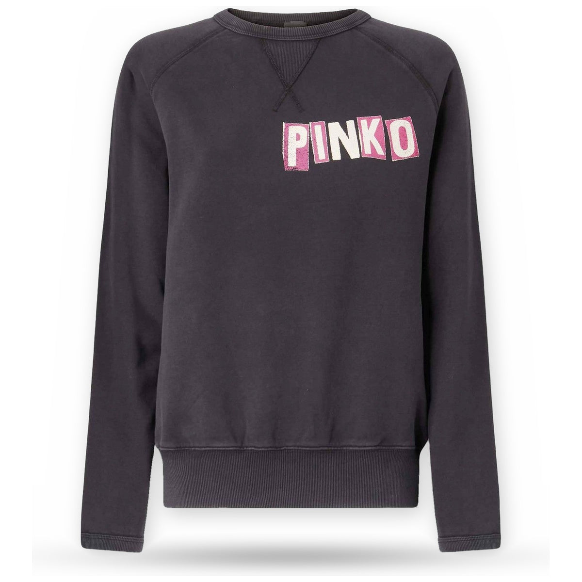 Maglie Donna Pinko - Nero Maglia Felpa Stampa Logo - Nero