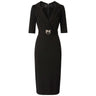 Vestiti casual Donna Pinko - Arnebia Abito Punto Stoffa - Nero