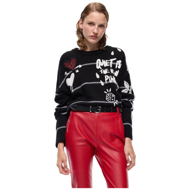 Maglie Donna Pinko - Nuova Andros Maglia Cordonetto - Nero
