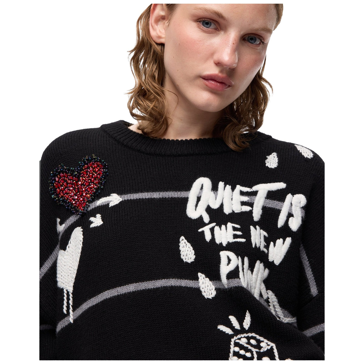 Maglie Donna Pinko - Nuova Andros Maglia Cordonetto - Nero