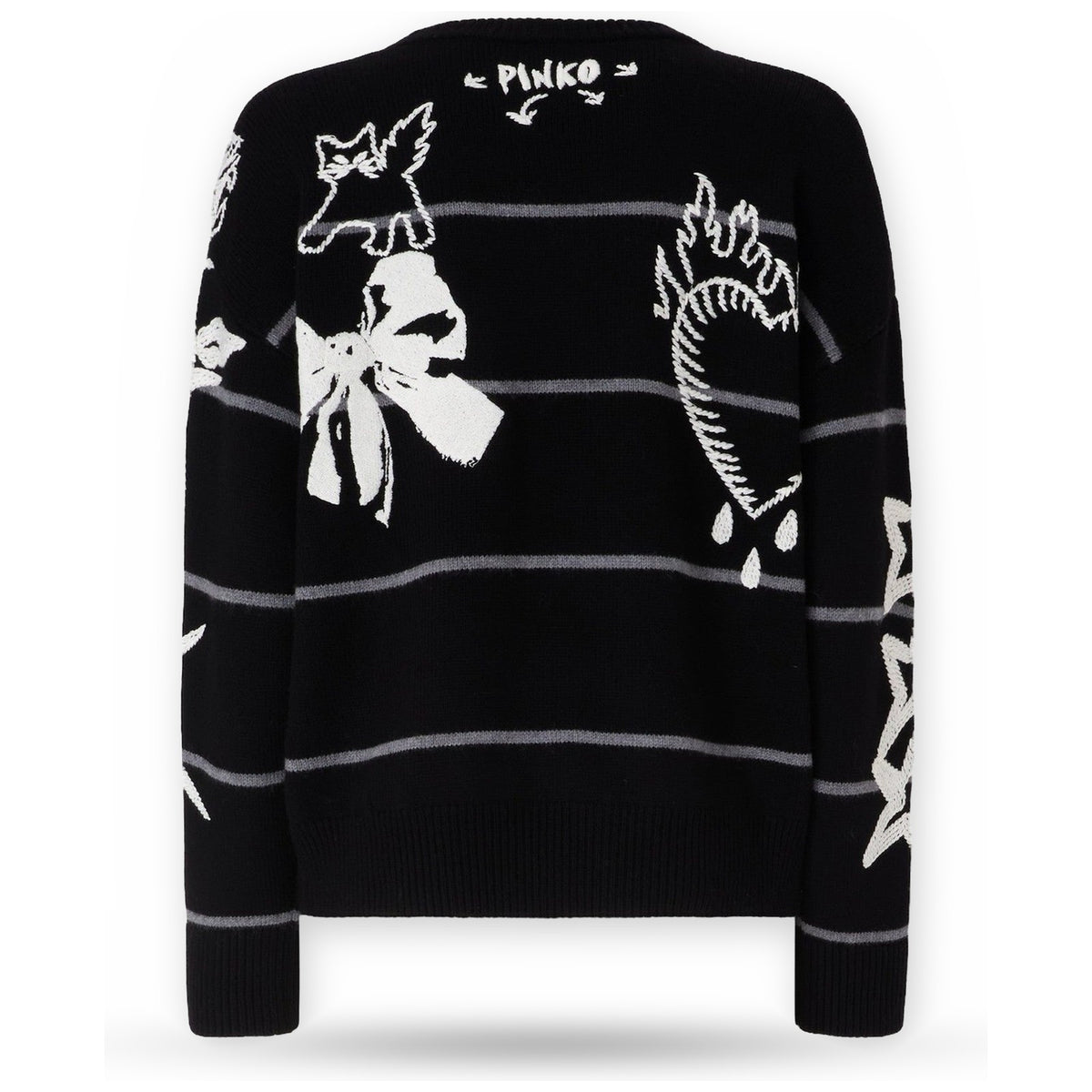 Maglie Donna Pinko - Nuova Andros Maglia Cordonetto - Nero
