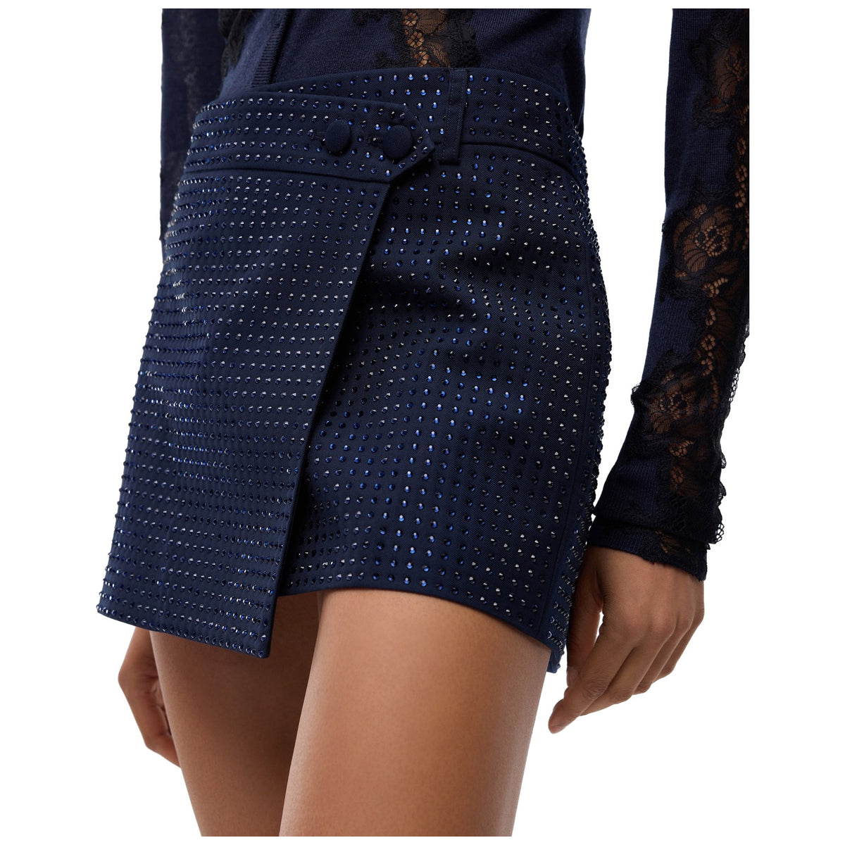 Gonne casual Donna Pinko - Soave Gonna Tinto Filo Full St - Blu