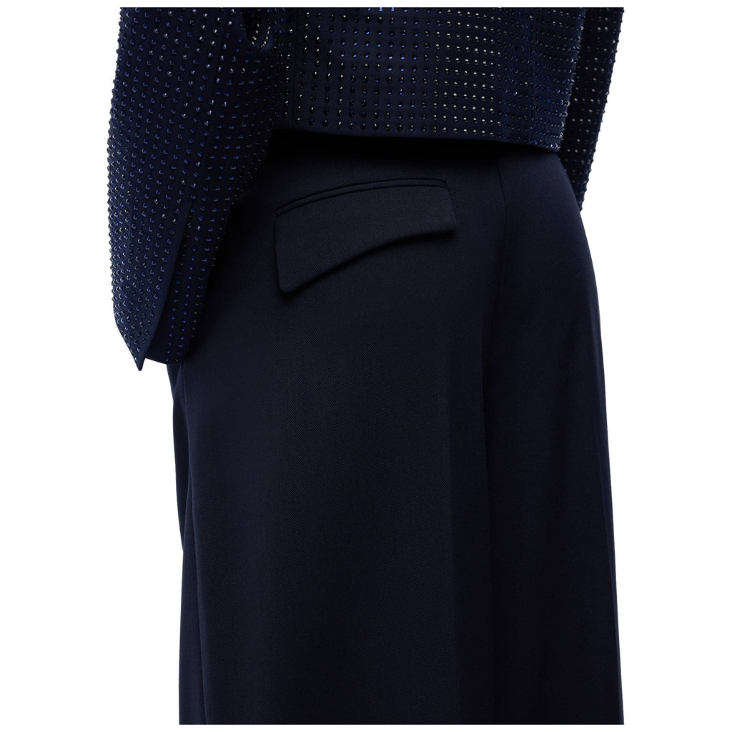 Pantaloni Donna Pinko - Balbino Pantalone Diagonale Mi - Blu