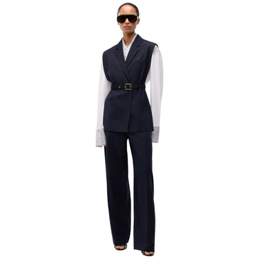 Gilet Donna Pinko - Nuraqus Gilet Diagonale Misto - Blu