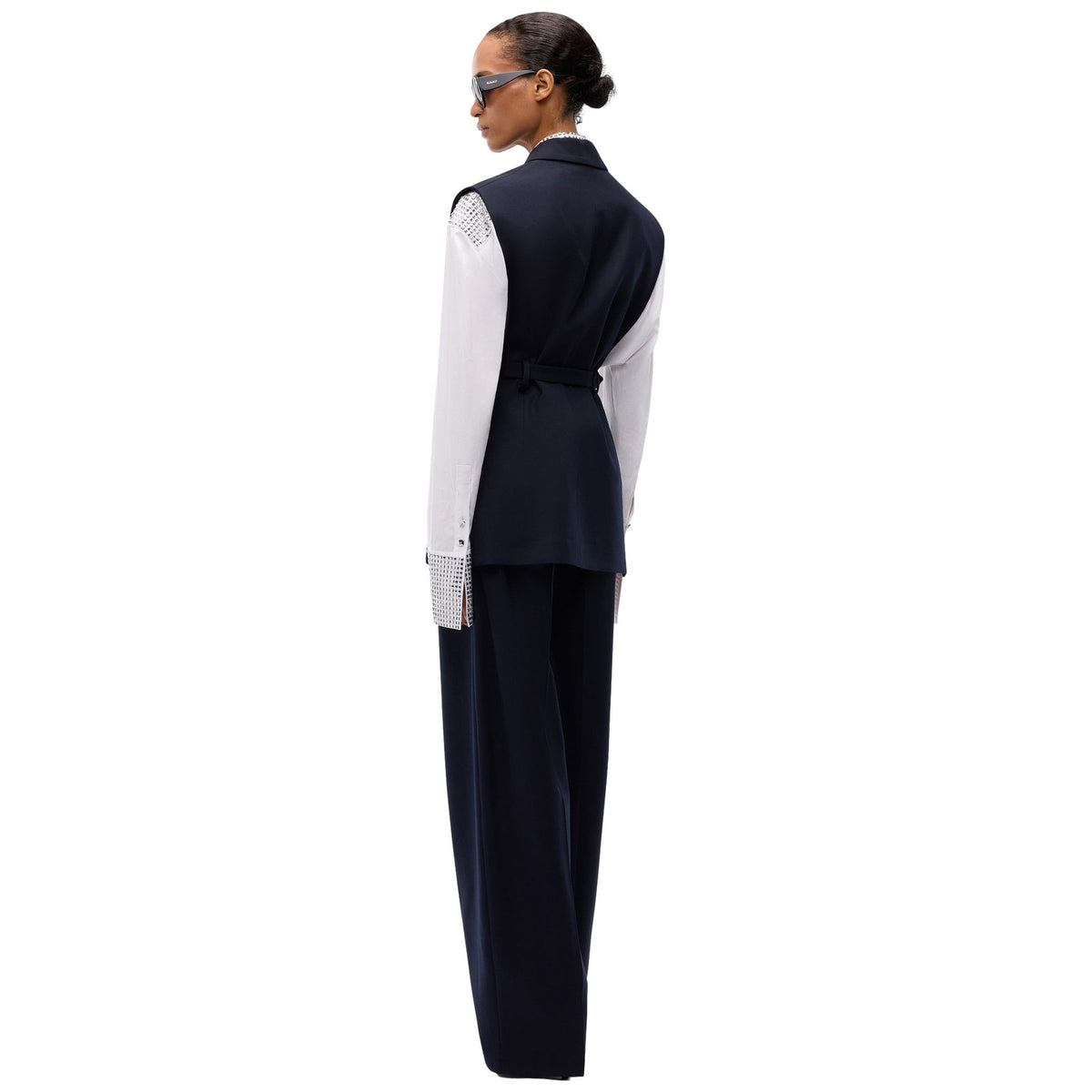 Gilet Donna Pinko - Nuraqus Gilet Diagonale Misto - Blu