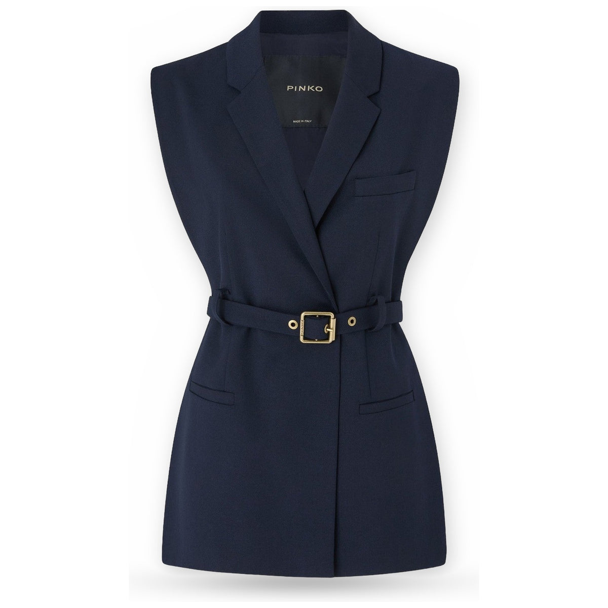 Gilet Donna Pinko - Nuraqus Gilet Diagonale Misto - Blu
