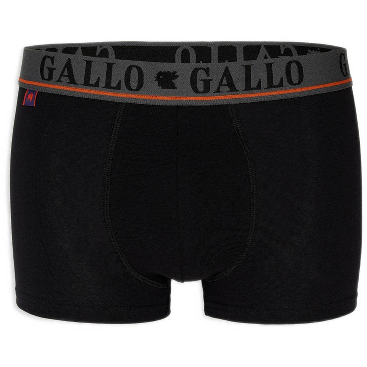 Slip Uomo Gallo - U Boxer Basico Co/Ea T.u. + Elx Loga - Nero