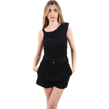 Canotte e top Donna Elisabetta Franchi - Body - Nero-Gianni Foti