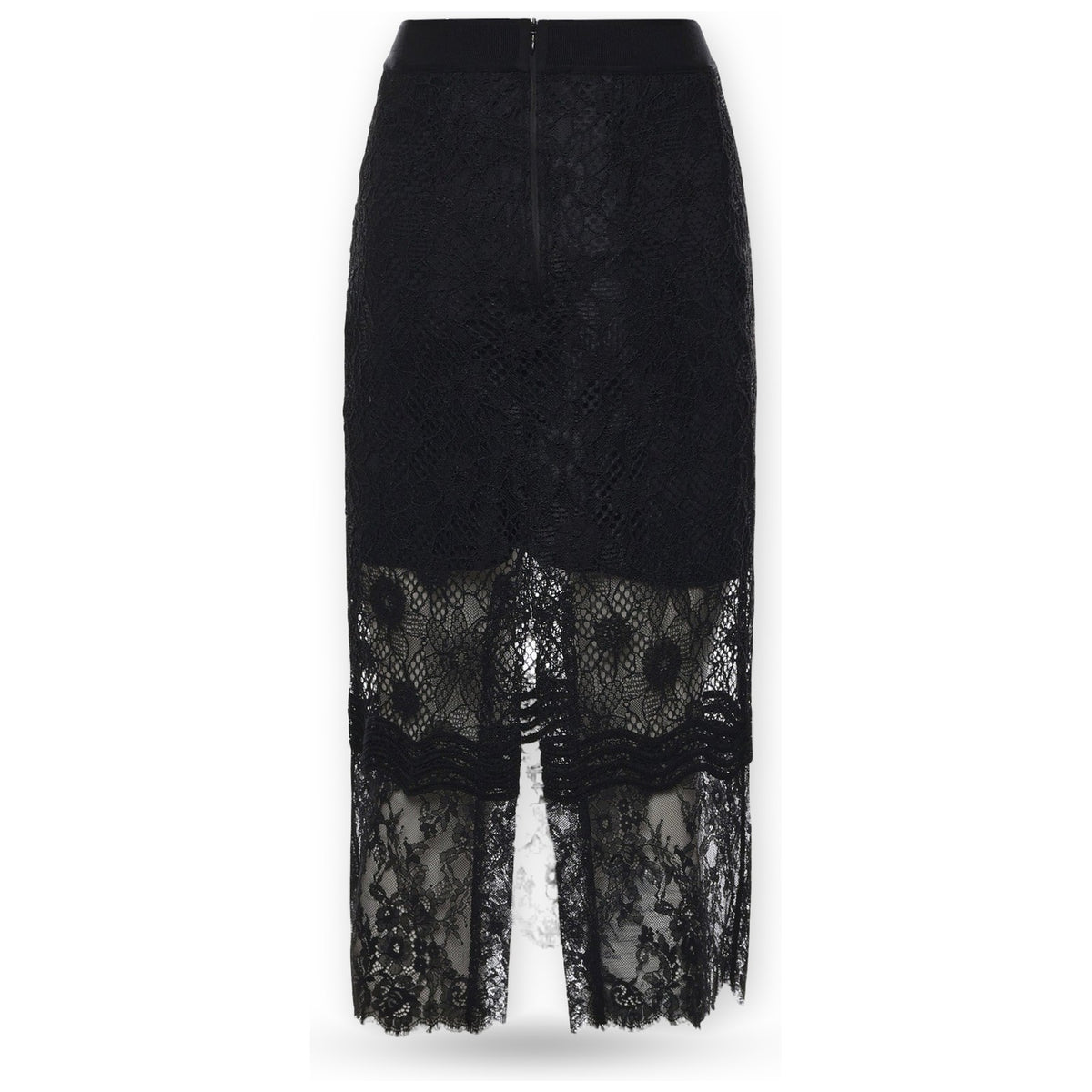 Gonne casual Donna Pinko - Harmonie Gonna Pizzo Rebrode - Nero