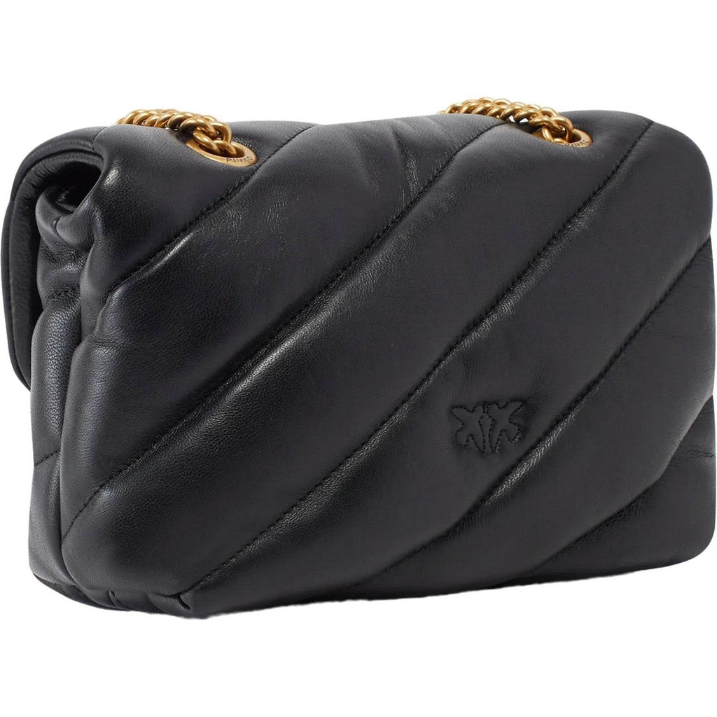 Borse a spalla Donna Pinko - Love Puff Mini Cl Sheep Nappa - Nero