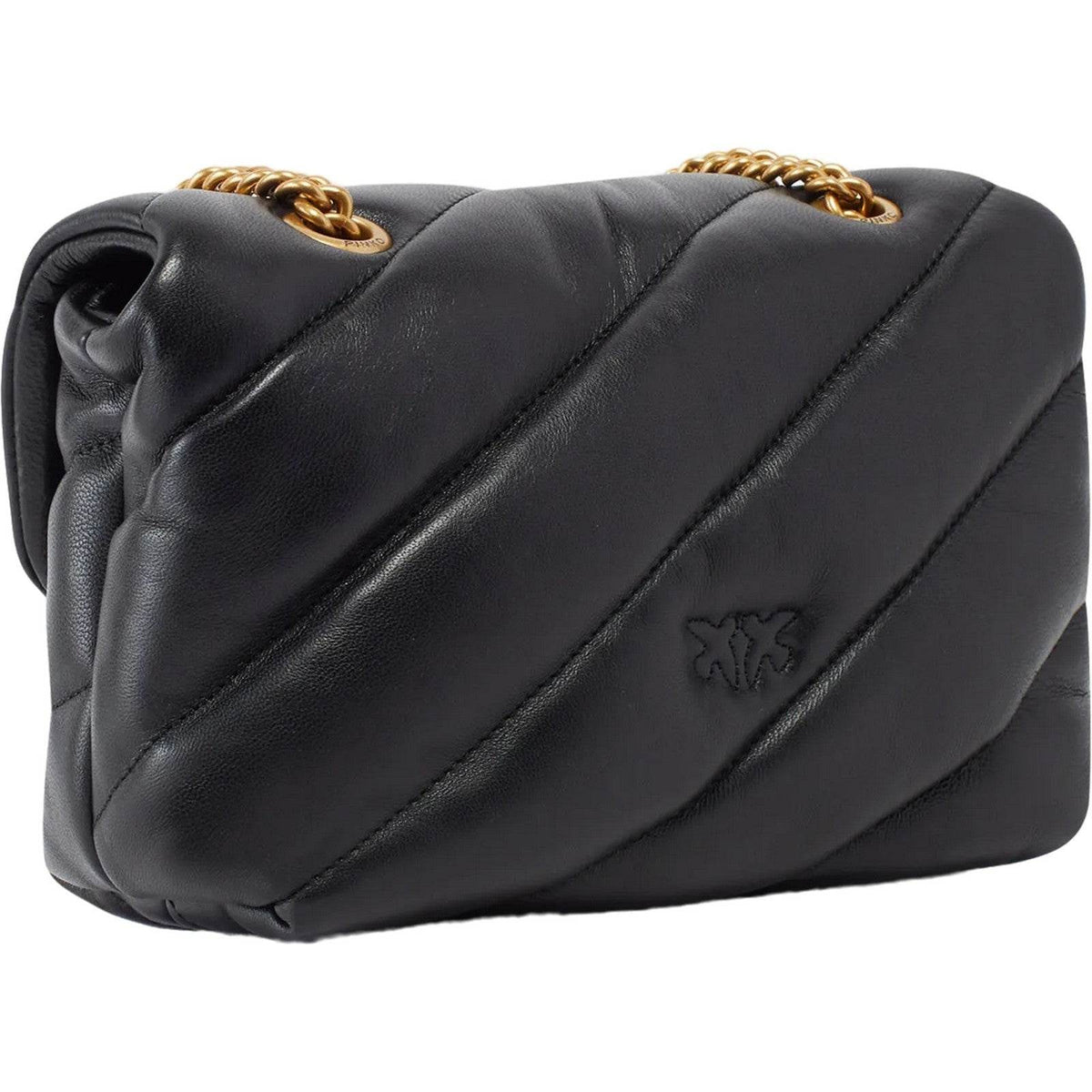 Borse a spalla Donna Pinko - Love Puff Mini Cl Sheep Nappa - Nero