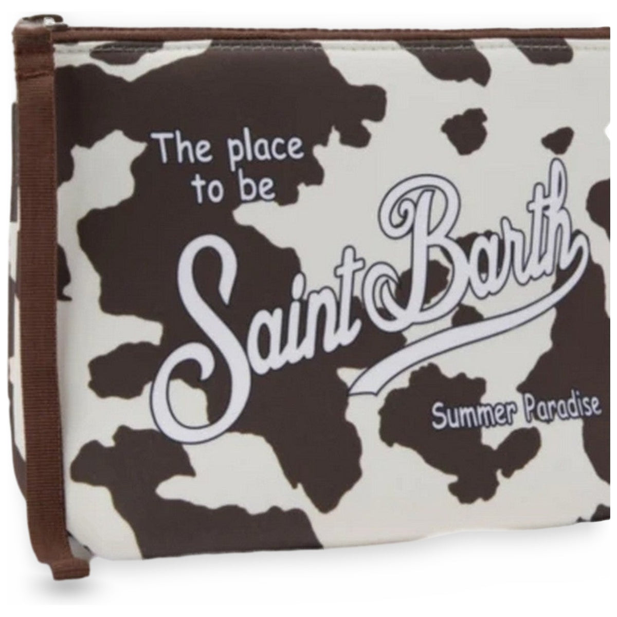 Beauty Case Unisex Mc2 Saint Barth - Pochette - Bianco/Marrone
