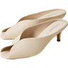 Ciabatte Donna Twinset - Mule In Pelle - Bianco-Gianni Foti
