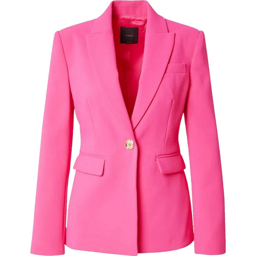 Pinko Women's Suit Jackets and Blazers - Humahuaca Stretch Crepe Jacket - Pink