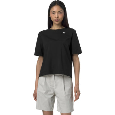 T-shirt Donna K-Way - Selune Jersey - Nero-Gianni Foti