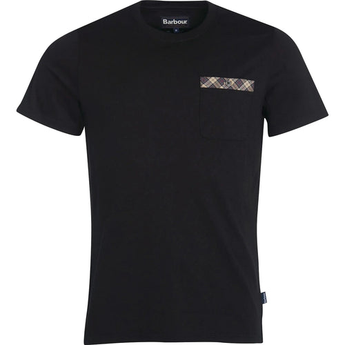 Barbour Men's T-shirt - Durness Pocket Tee - Black