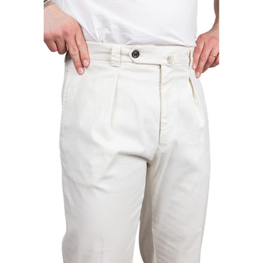 Pantaloni Uomo Berwich - Pantalone morello elax-GD - Panna