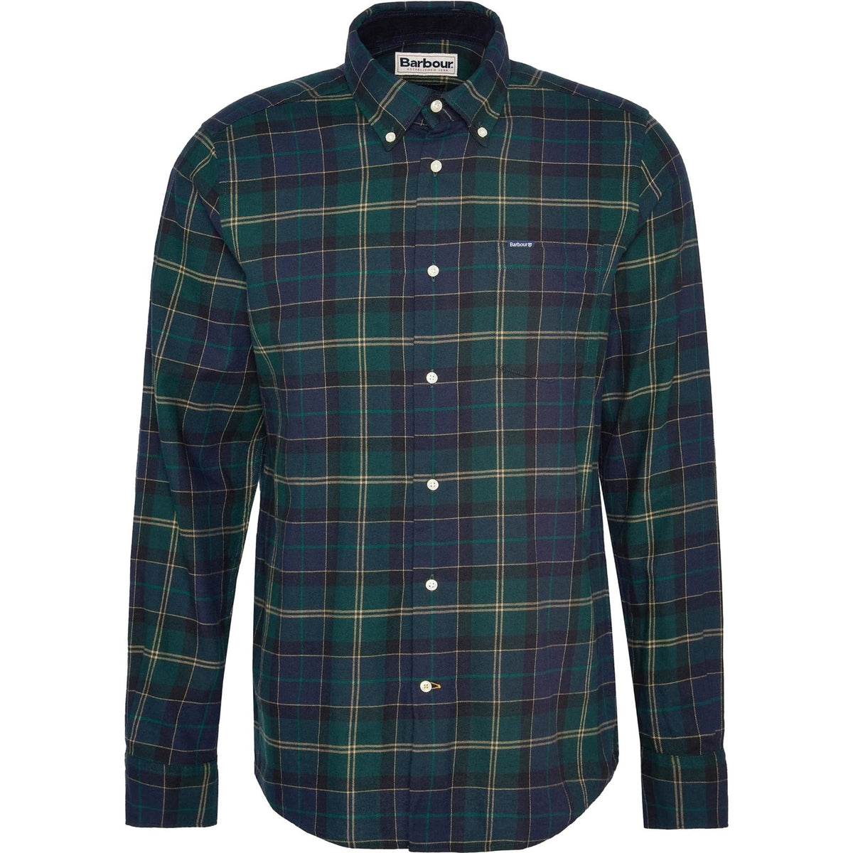 Camicie casual Uomo Barbour - Fortrose Tailored Shirt - Verde