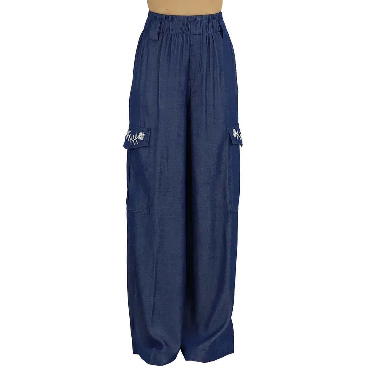 Pantaloni Donna Liu Jo - Pantalone denim - Blu-Gianni Foti