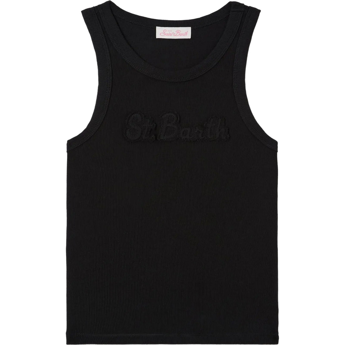 Canotte e top Donna Mc2 Saint Barth - Woman Rib Tank Top - Nero