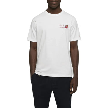 T-shirt Uomo Mc2 Saint Barth - T-Shirt With Embroidery - Bianco