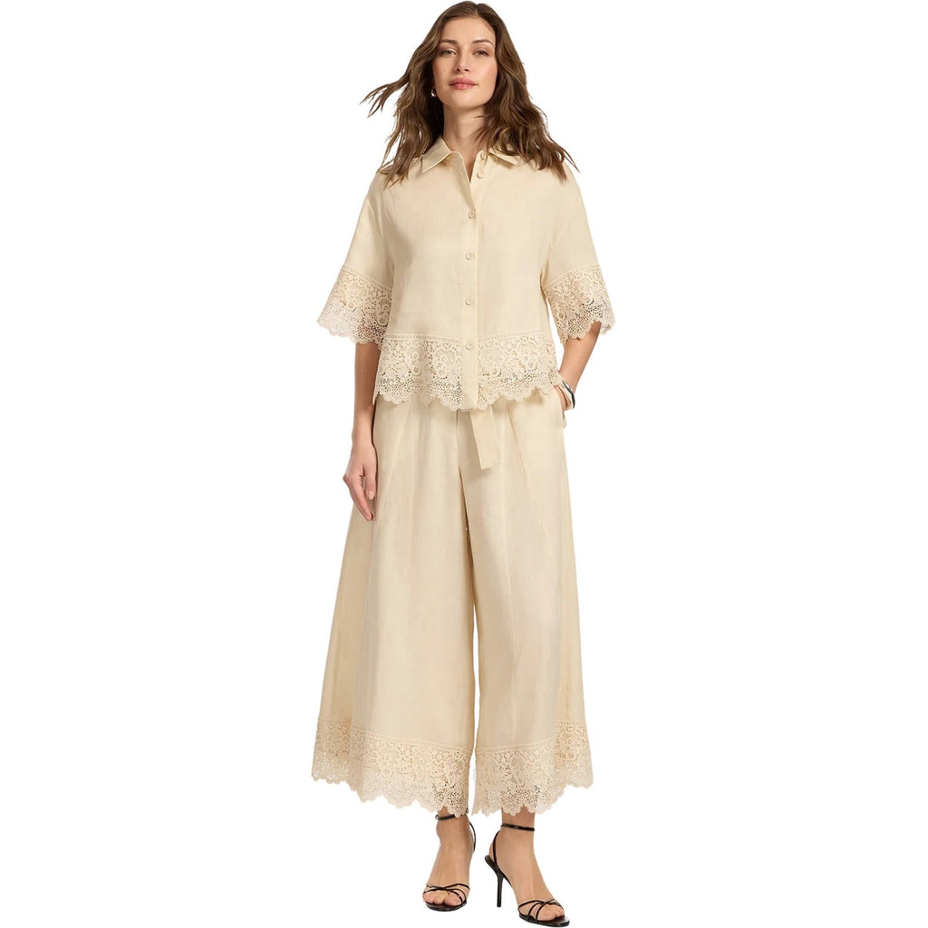 Pantaloni Donna Elena Miro' - Pantalone - Beige-Gianni Foti