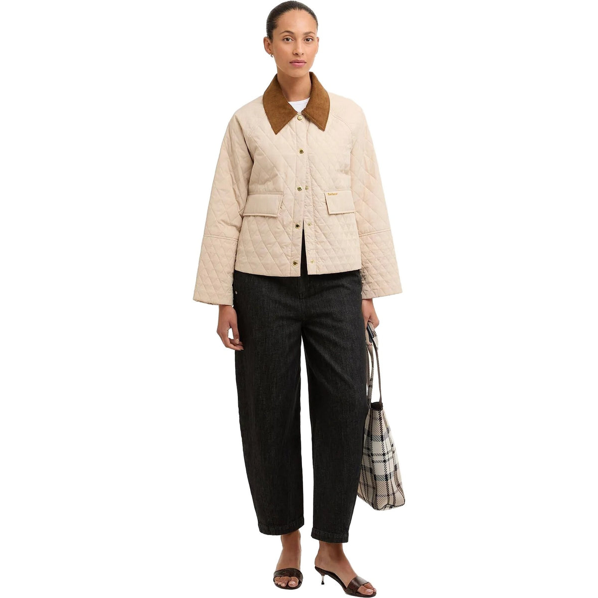 Giacche Donna Barbour - Kirby Quilted Jacket - Beige-Gianni Foti