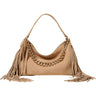 Borse a spalla Donna Twinset - Tracolla Liliane Media C/Frange In Pelle - Sabbia