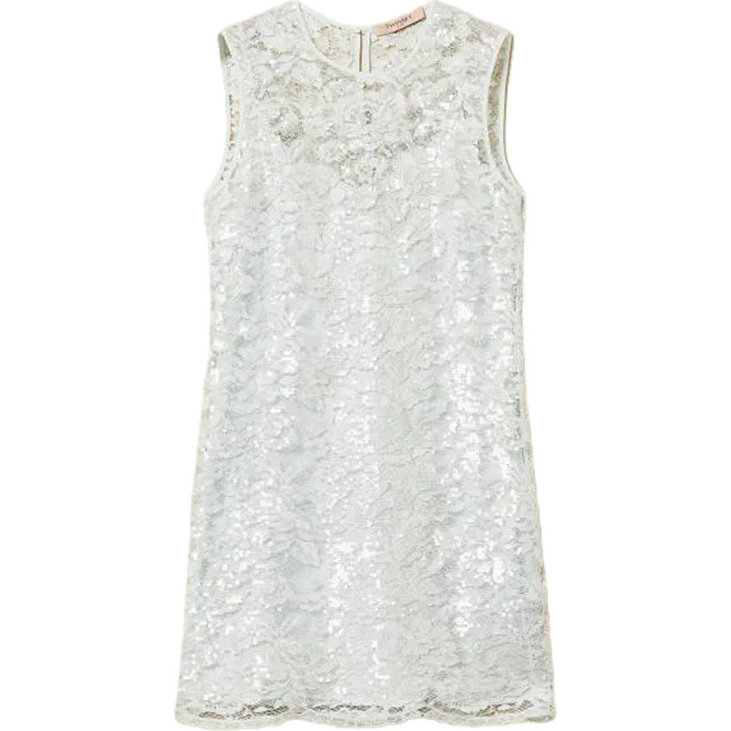 Vestiti casual Donna Twinset - Abito Corto S/Maniche - Celeste