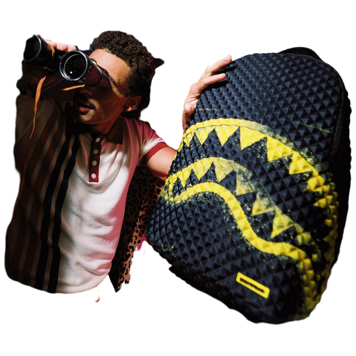 Zaini Casual Unisex Sprayground - Pyramid Stencil Shark Backpack - Multicolore